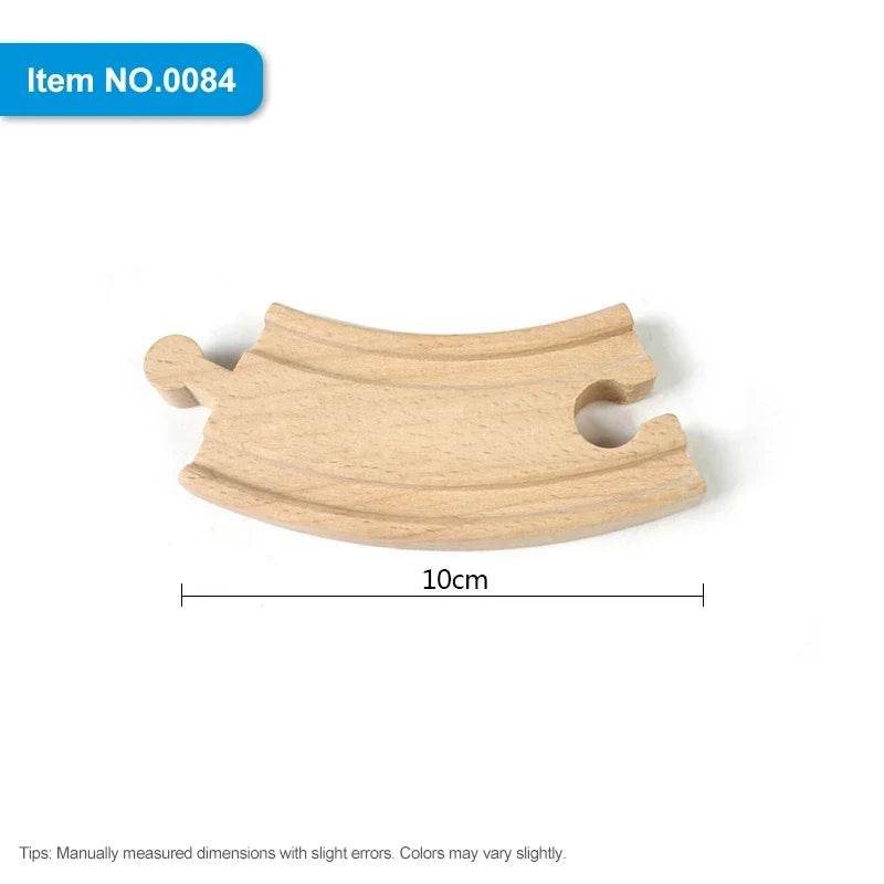 DIY Children Wooden Train Rail Track Accessories Toy Cross Track Railway Toys Compatible All Track for Kids Boys & Girls Gifts - AIAZ