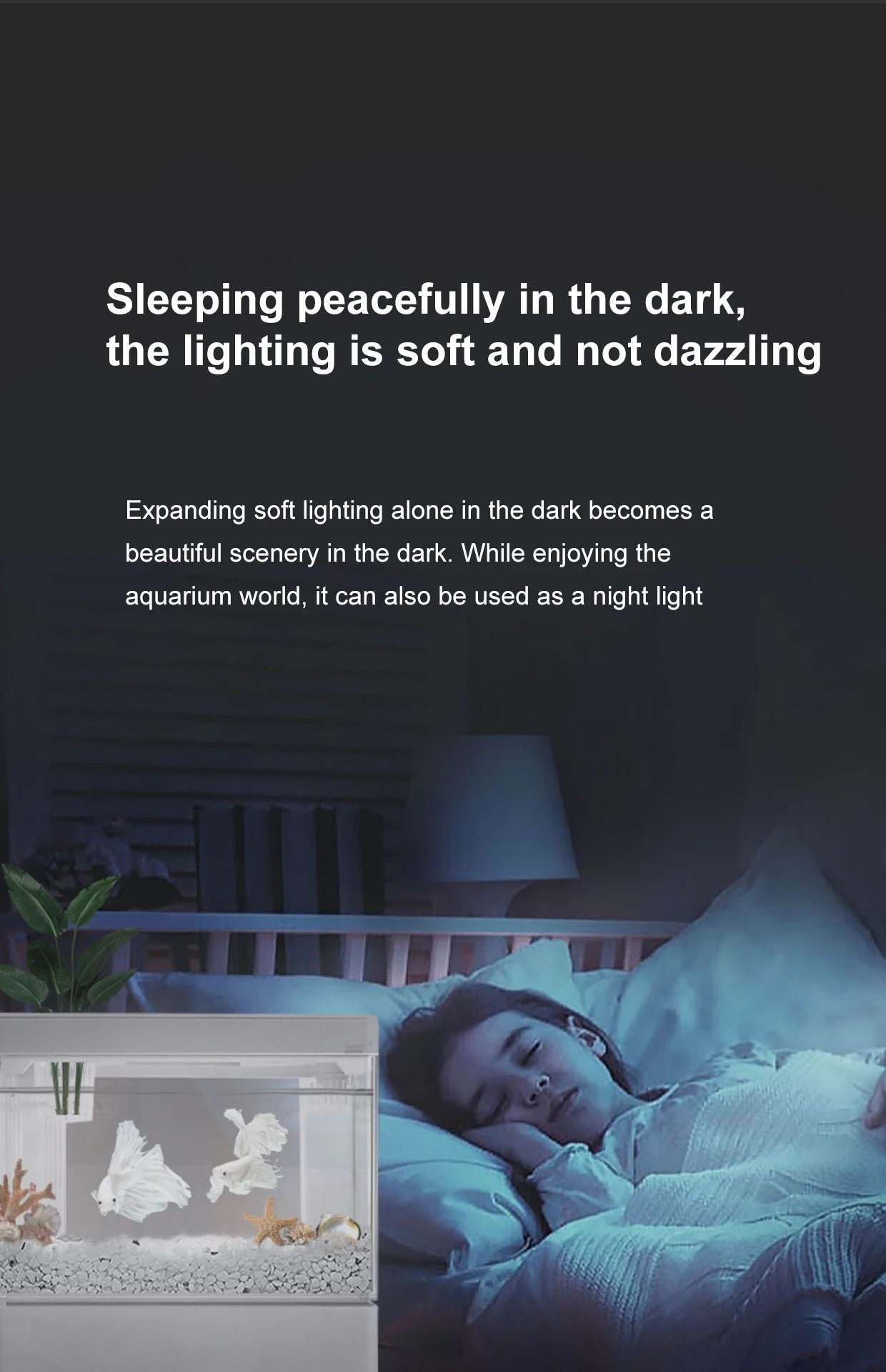 Fish tank living room small landscape ecological tank household USB powered mini tank fish tank