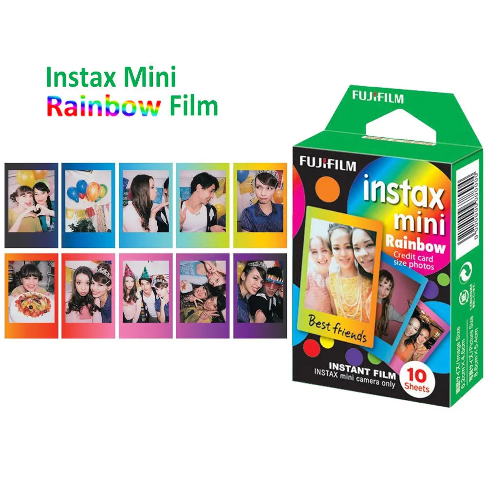 10 -50 Sheets Fujifilm Instax Mini 12 11 8 9 Film Stained Stars Fuji Instant Photo Paper For 70 7s 50s 90 25 Share SP-1 Camera