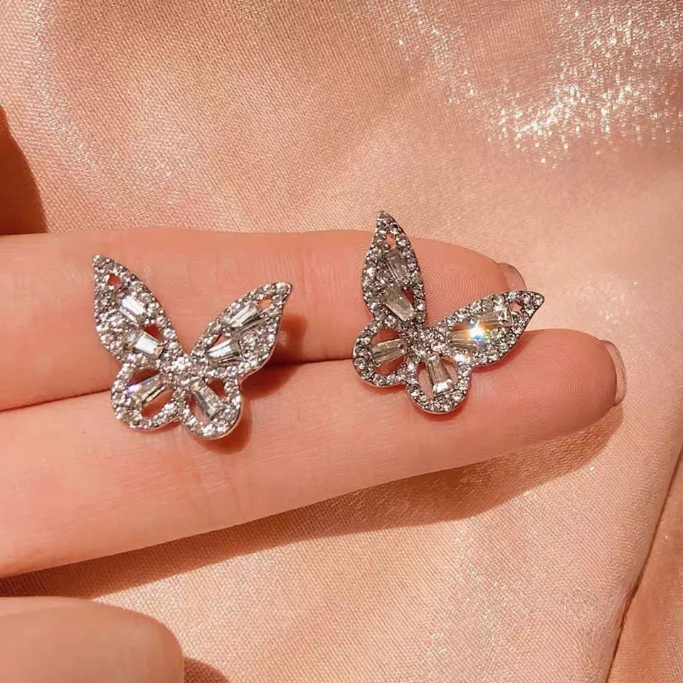 New High-end Atmosphere Decoration Shine Fashion Women Temperament Personality Exaggerated Earring Wedding Jewelry Birthday Gift