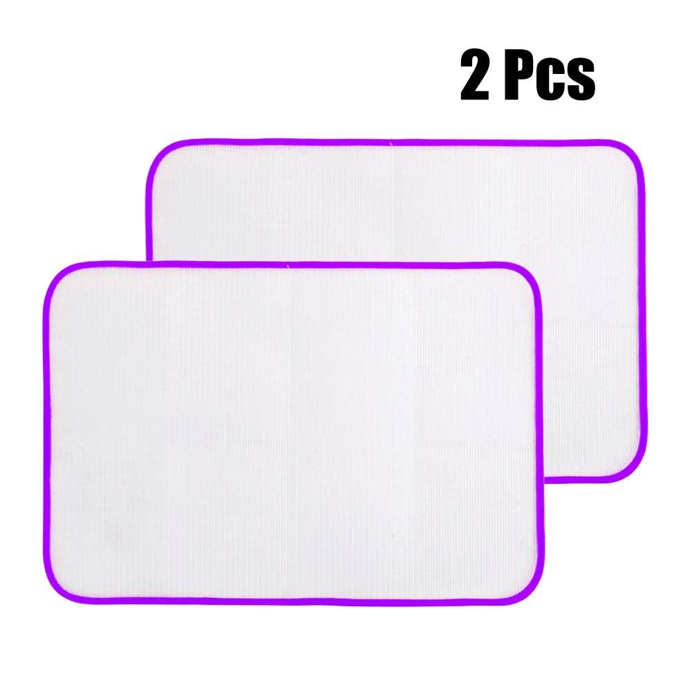 2Pcs Ironing Board Covers Ironing Cloth Protect Garment Iron Clothes Heat Resistant Ironing Protective Insulation Pad - AIAZ