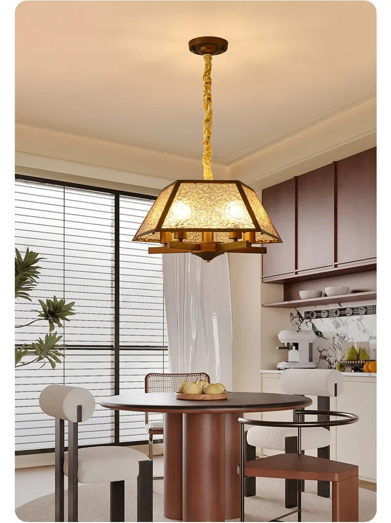 TEMOU Contemporary Restaurant Pendant Lamp French Retro Bedroom Study Villa Hotel Rooms Bar Counter Cafe  Aisle Light