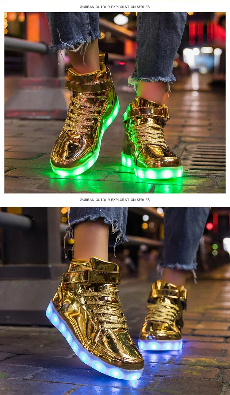 Size 25-40 Children Glowing Sneakers Kid Luminous Sneakers for Boys Girls Led Sneakers With Luminous Sole Lighted Shoes Men