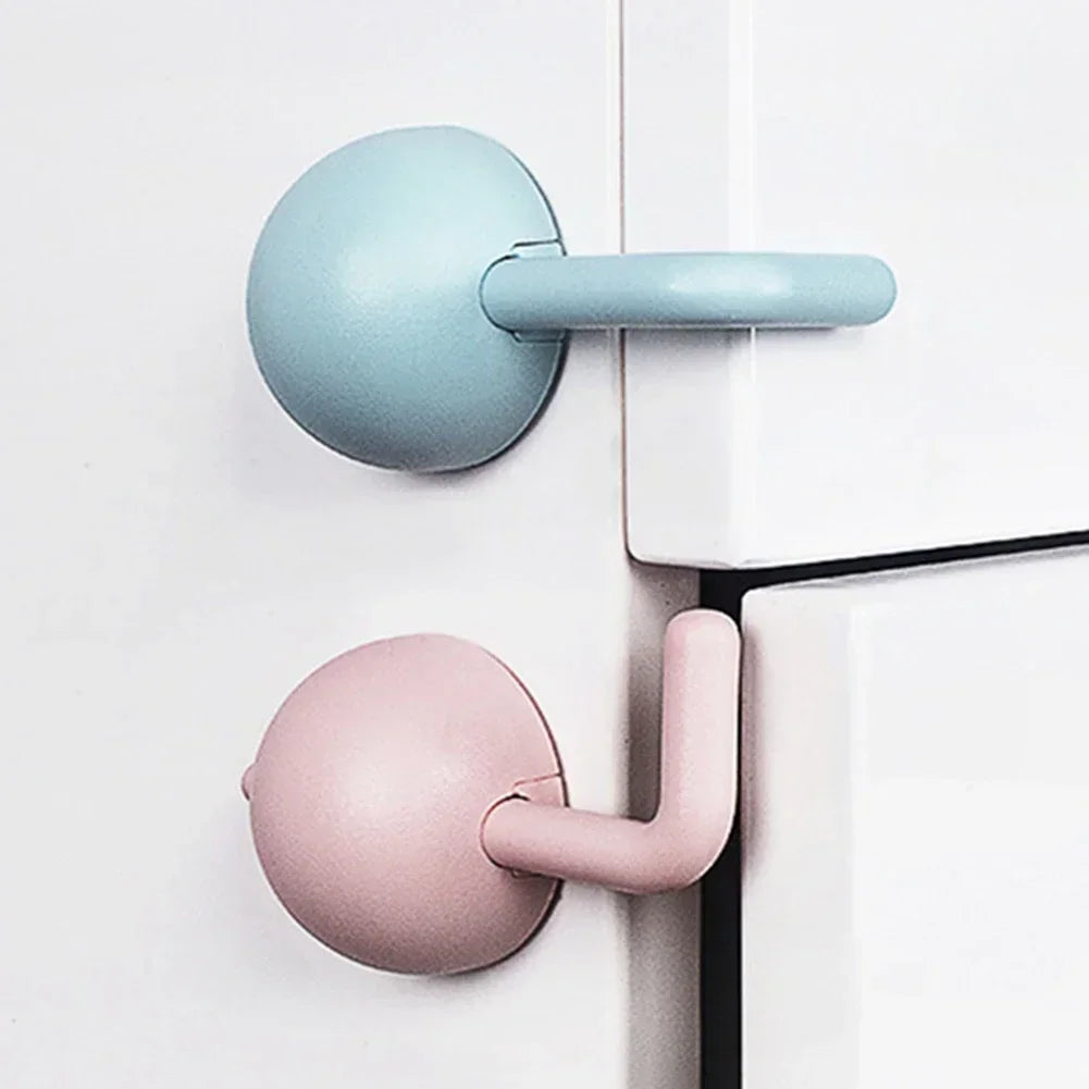 Safety Cabinet Multifunctional 1/2/3pc Baby Safety Lock Anti-Pinch Hand Children Door Drawer Locks Security Refrigerator Buckle