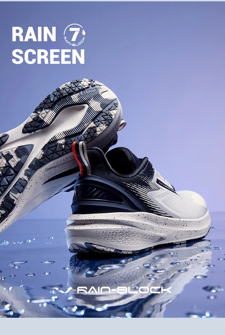 361 Degrees Rainblock 7.0 Men Running Shoes Anti Splash Rainproof Technology Non-Slip Cushioning Rebound Male Sneakers 672432239