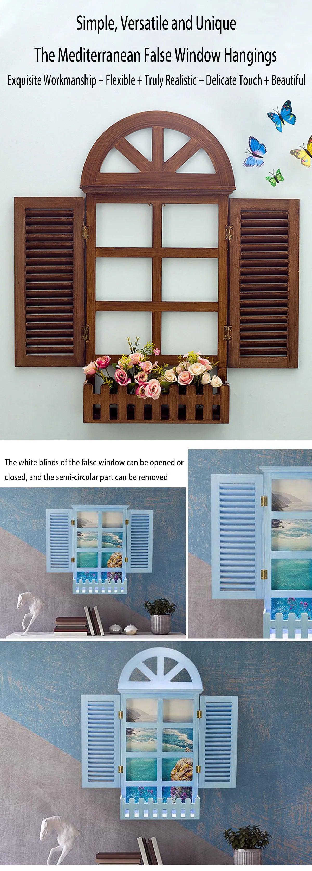 Farmhouse Window Frame Wall Decor, Rustic Wall Decoration, Living Room Fireplace Entryway Hallway Bedroom Art Home Decoration