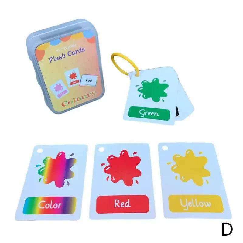 Kids English Words Learning Flashcards Reading Enlightenment Cards Home School Educational Toys Montessori Teacher Teaching Aids - AIAZ