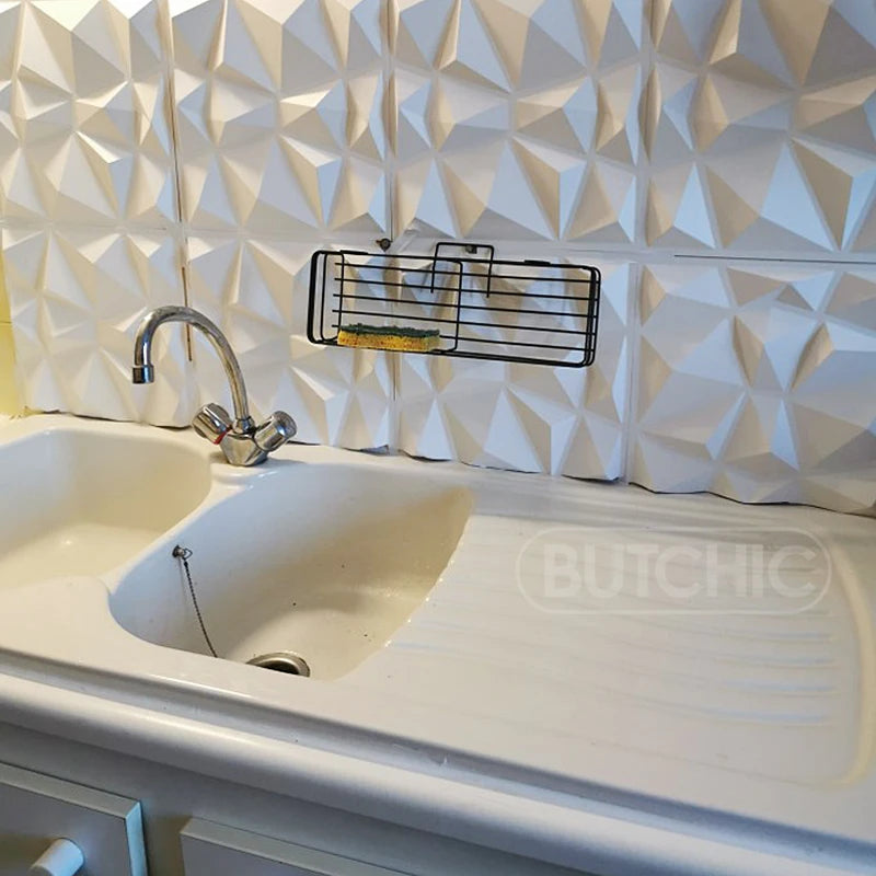 30cm house wall renovation geometric 3D wall panel non-self-adhesive 3D wall sticker art tile 3d wallpaper room bathroom ceiling