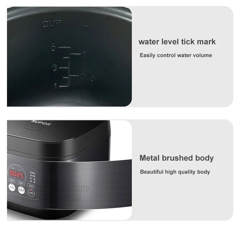 SUPOR 3/4/5L Rice Cooker Multi-Function Electric Cooker 220V Home Kitchen Appliance Multi-Purpose Cooker For Dormitory Office