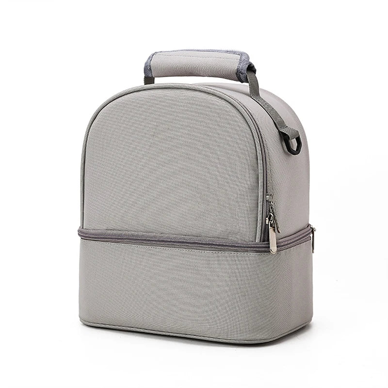 Mommy Bag Milk Storage Breast Pump Maternity Cooler Double Layer Insulation  Fresh Keeping Baby Food Backpack Feeding Bottle