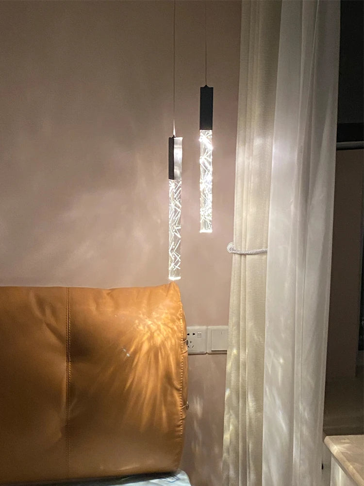 Modern LED Living Room Pendant Light Staircase Pendent Lamp Doublelayer Attic Spiral Long Ceiling Lamp Villa Crystal Chandelier