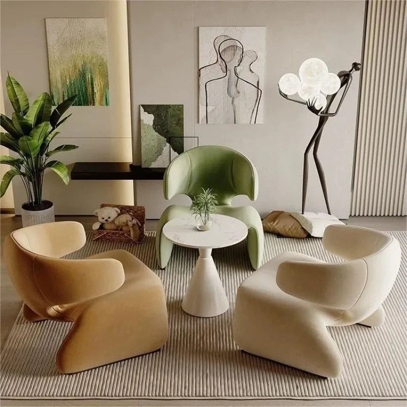 Designer Creative Single Sofa Chair for Negotiation Table and Chairs Leisure Sofa Rest Area Hotel