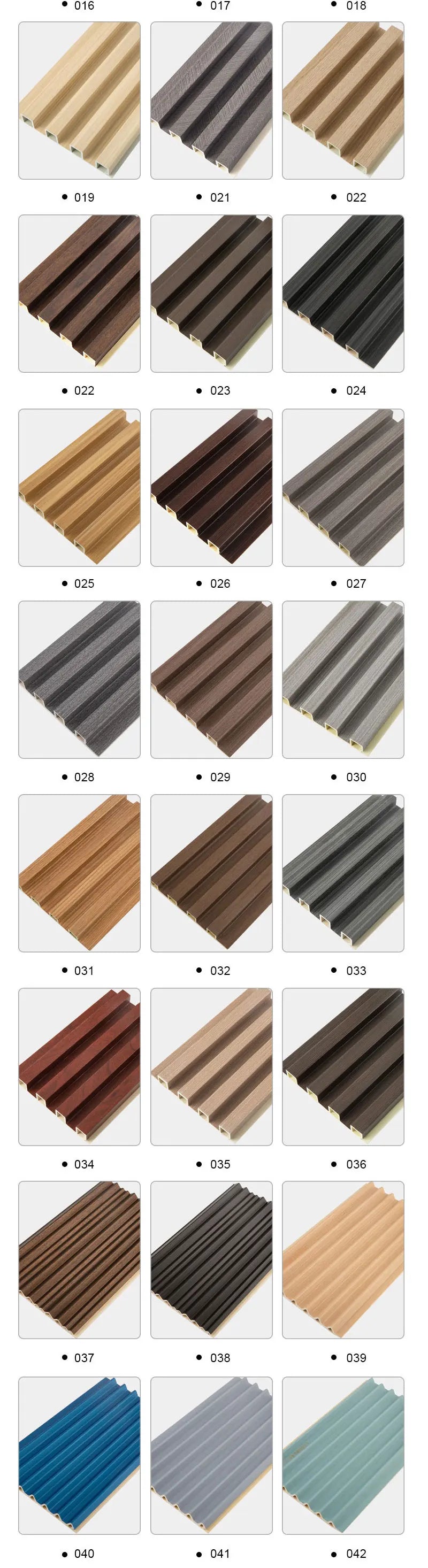 PVC grate wallboard WPC Great Wall board for interior decoration sold by the manufacturer