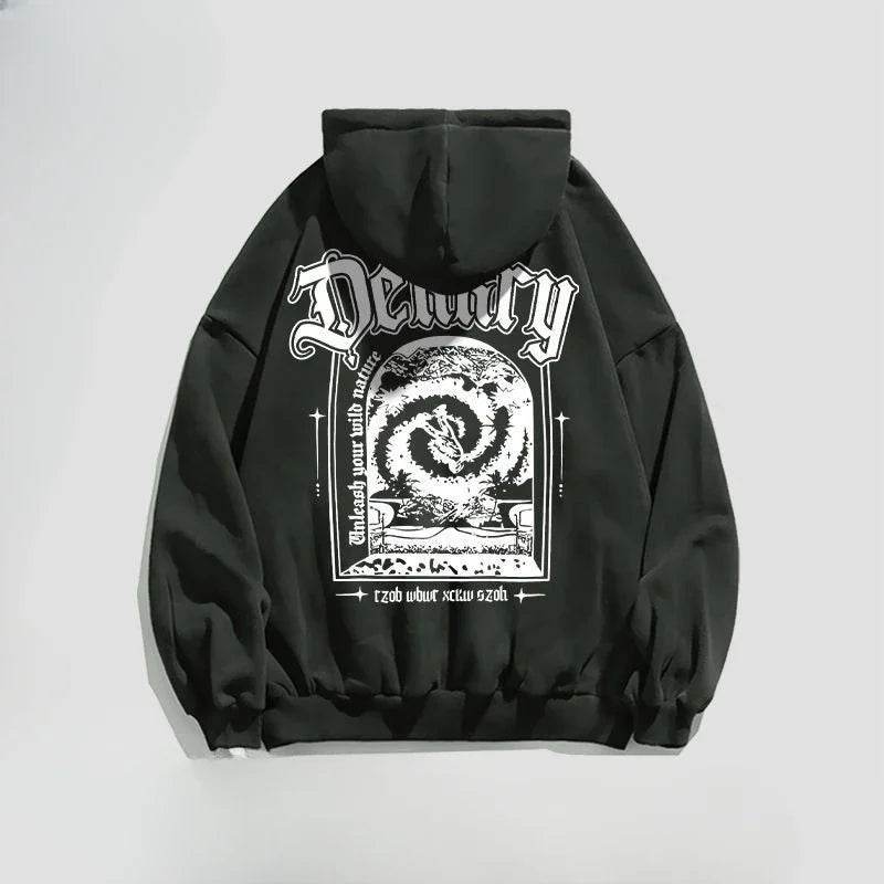 Male Hoodie Harajuku Fashion Loose Autumn New In Men's Hooded Sweatshirt Funny Cheap Streetwear High Quality Pastel Color Cotton - AIAZ