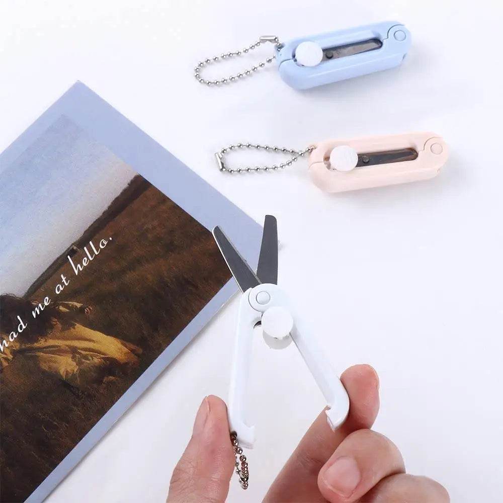 School Supplies Cutting Tools Office Supplies Art Tool Stationery Folding Scissors Scissors Adjustable Stainless Steel Scissors - AIAZ