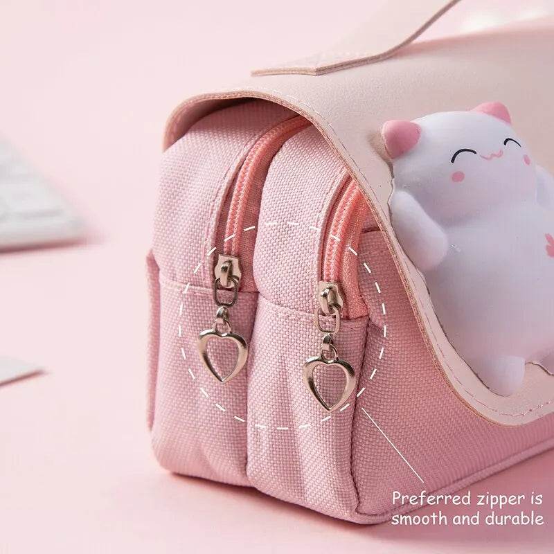 School Supplies Kawaii Stationery School Pencil Cases for Girls Bags Pens Cute Korean Stationery Holsters Supply Store Aesthetic - AIAZ
