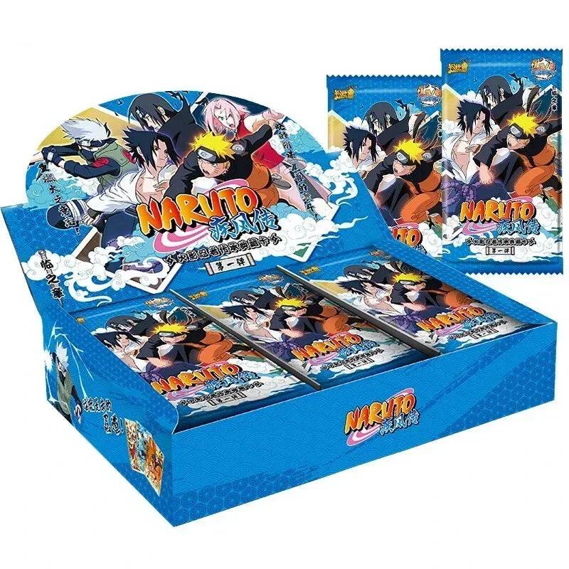 KAYOU Genuine Naruto Cards Box Anime Figure Card Booster Pack Sasuke Collection Flash Card Toy Birthday Christmas Gift for Kids - AIAZ