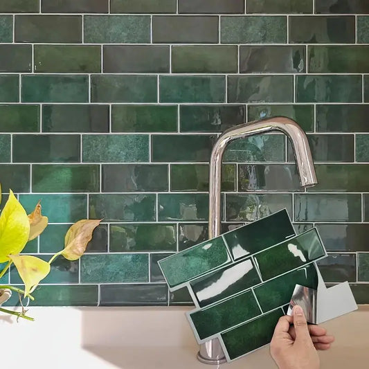 5/10/20pcs Peel And Stick Wall Tile, Waterproof Wallpaper For Living Room Kitchen，Interior Decorative 3D Wall Tiles