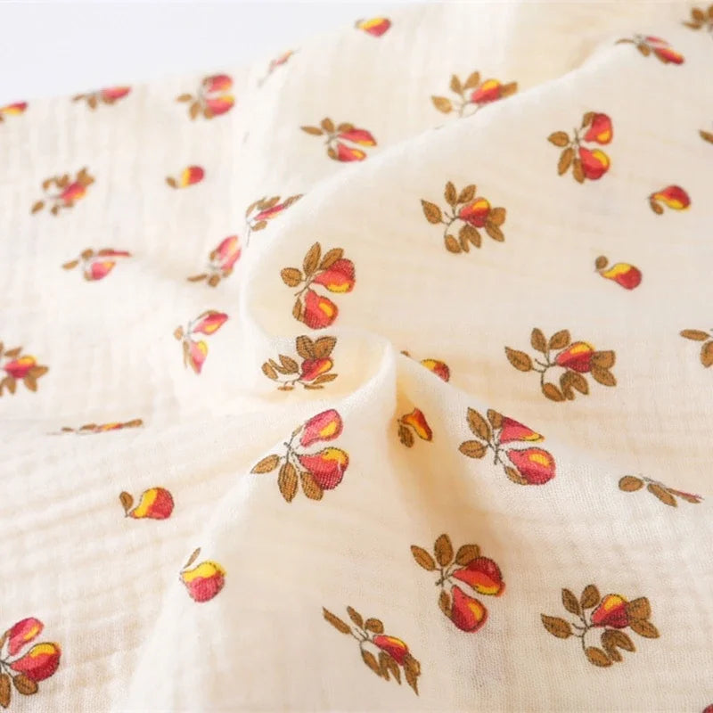 Baby Cotton Muslin Swaddle Blanket Floral/Animal Print Stroller Blanket Infant Diaper Newborn Receiving Blanket