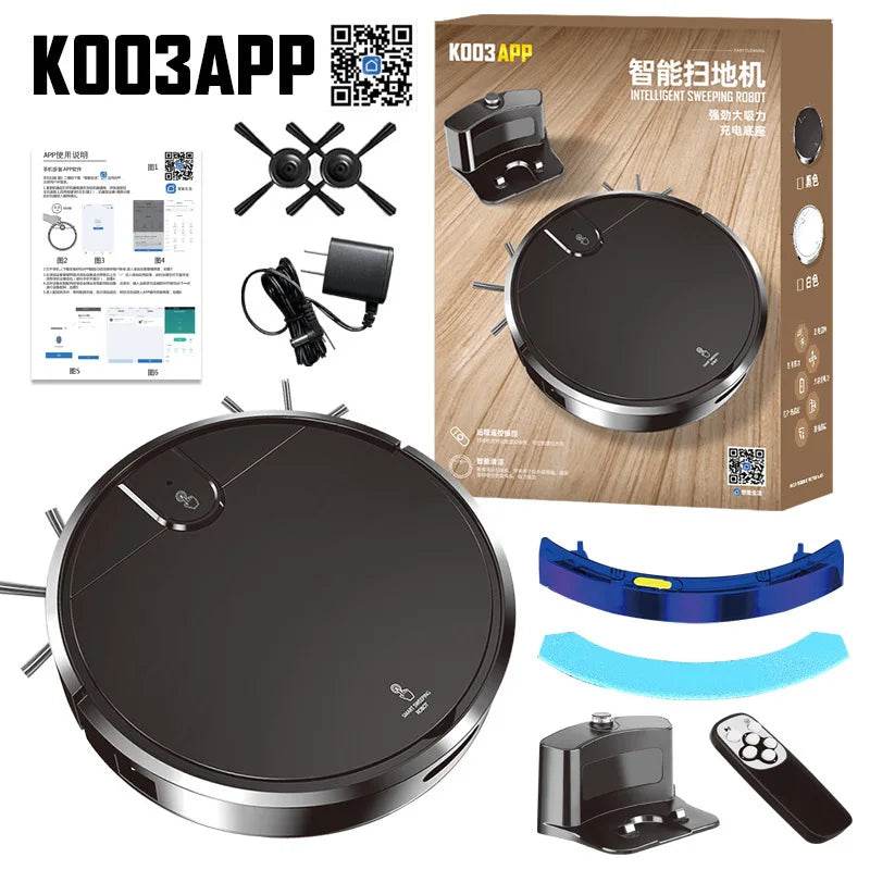 Robot Vacuum Cleaner 2500PA Smart Remote Control Wireless AutoRecharge Floor Sweeping Cleaning appliance Vacuum Cleaner For Home - AIAZ