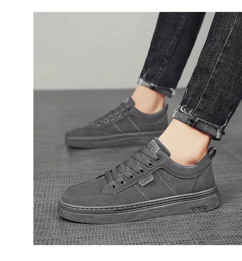 Men's Shoes 2025 New Spring Work Safety Shoes, Anti-slip, Wear-resistant, Versatile Casual Sports Work Shoes, Men's Board Shoes - AIAZ