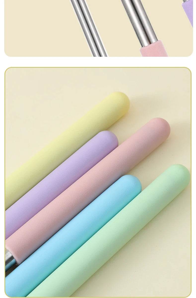 Stainless Steel Teaching Pointer Telescopic Rod Finger Design Teaching Stick Finger Reading Sticks School Office Supplies - AIAZ