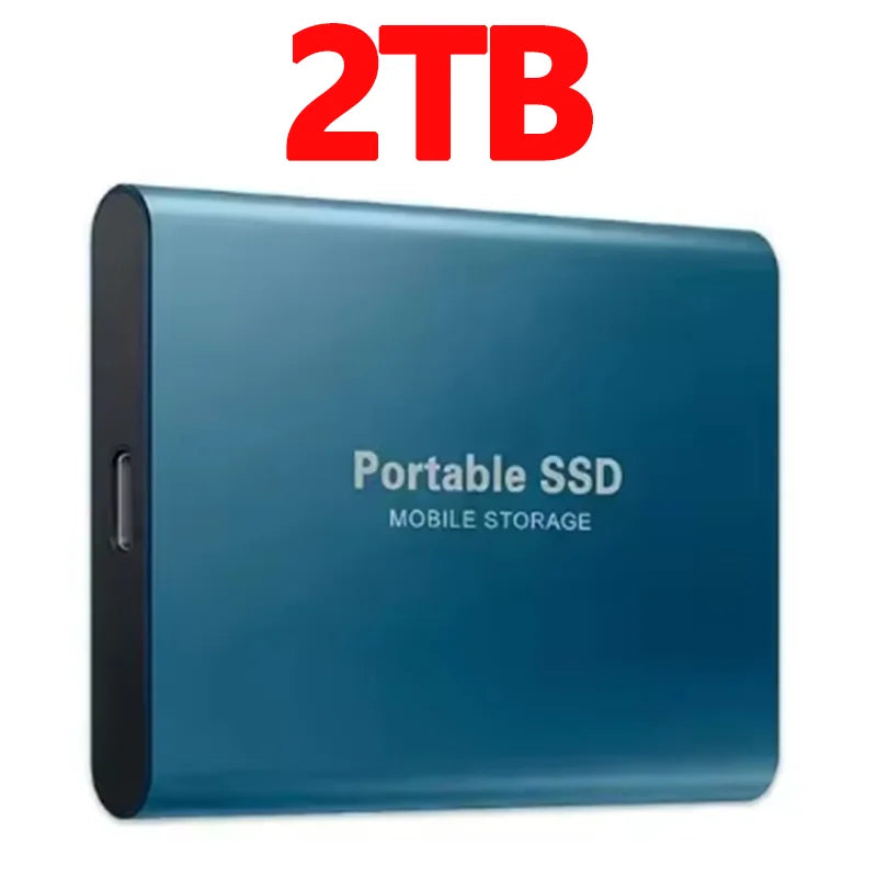 High-Performance SSD 1TBOriginal Hard Drive 128TB Ultra - Thin External Hard Disk 256TB USB3.1 for MAC/Laptop/Phone/Computer