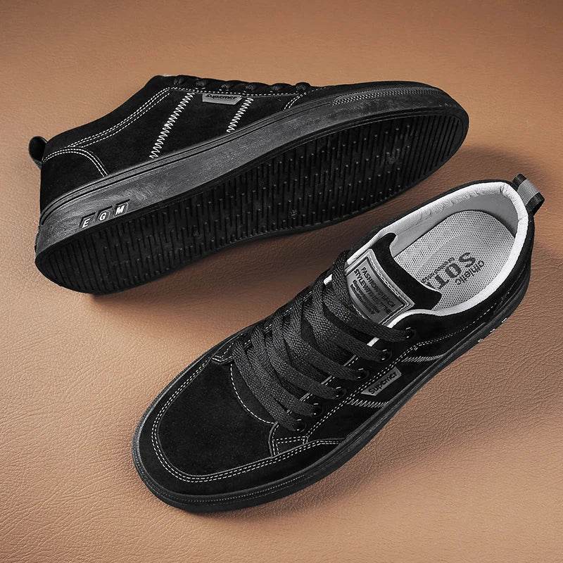 Men's Shoes 2025 New Spring Work Safety Shoes, Anti-slip, Wear-resistant, Versatile Casual Sports Work Shoes, Men's Board Shoes - AIAZ