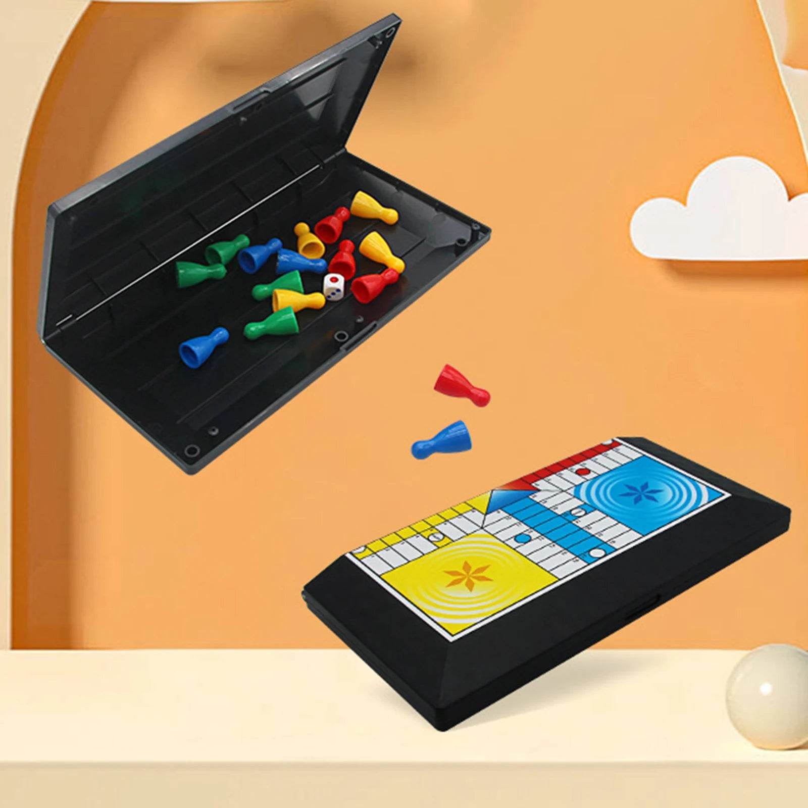 Board Games Ludo Set Party Game Parent Child Strategy Interaction with Foldable Board for Funny Family Table Game Social Games - AIAZ
