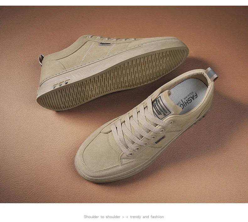 Men's Shoes 2025 New Spring Work Safety Shoes, Anti-slip, Wear-resistant, Versatile Casual Sports Work Shoes, Men's Board Shoes - AIAZ