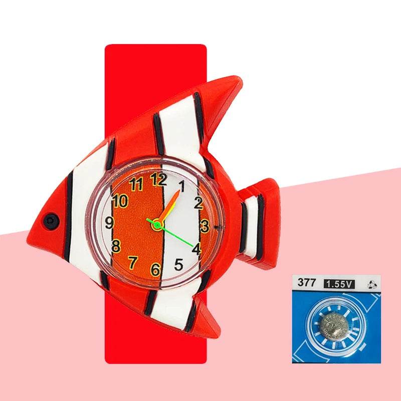 Baby Birthday Gift Children Toys Watches Cartoon Animal Dial Bracelet Kids Watches for Boy Girl 2-15 Years Old Child Clock - AIAZ