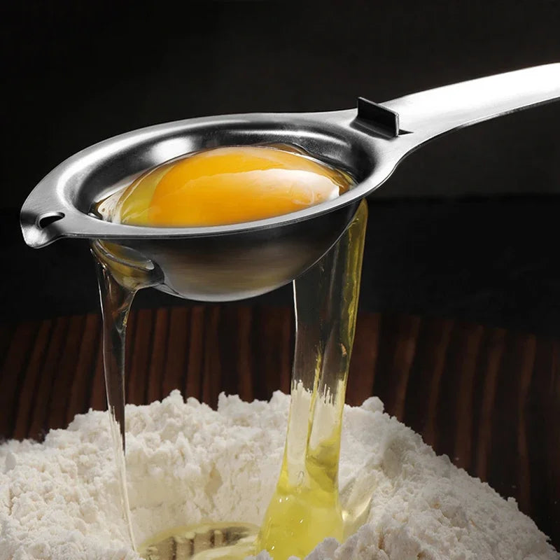 Egg Separator Egg Yolk White Filter 304 Stainless Steel Yolk Separator Egg Divider Sieve Baking Cooking Tools Kitchen Gadgets