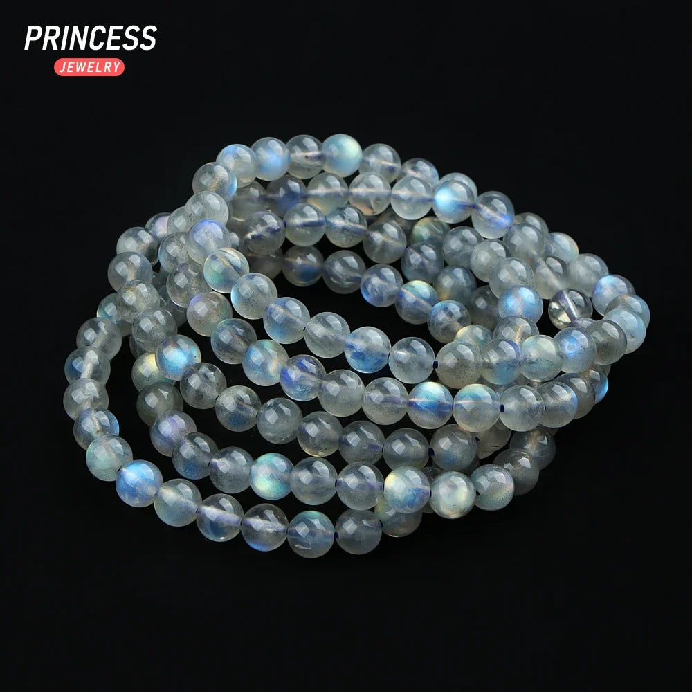 A+ Natural Madagascar Labradorite Healing Crystals Beads for Jewelry Making DIY Bracelet Necklace Accessories 4 6 7mm