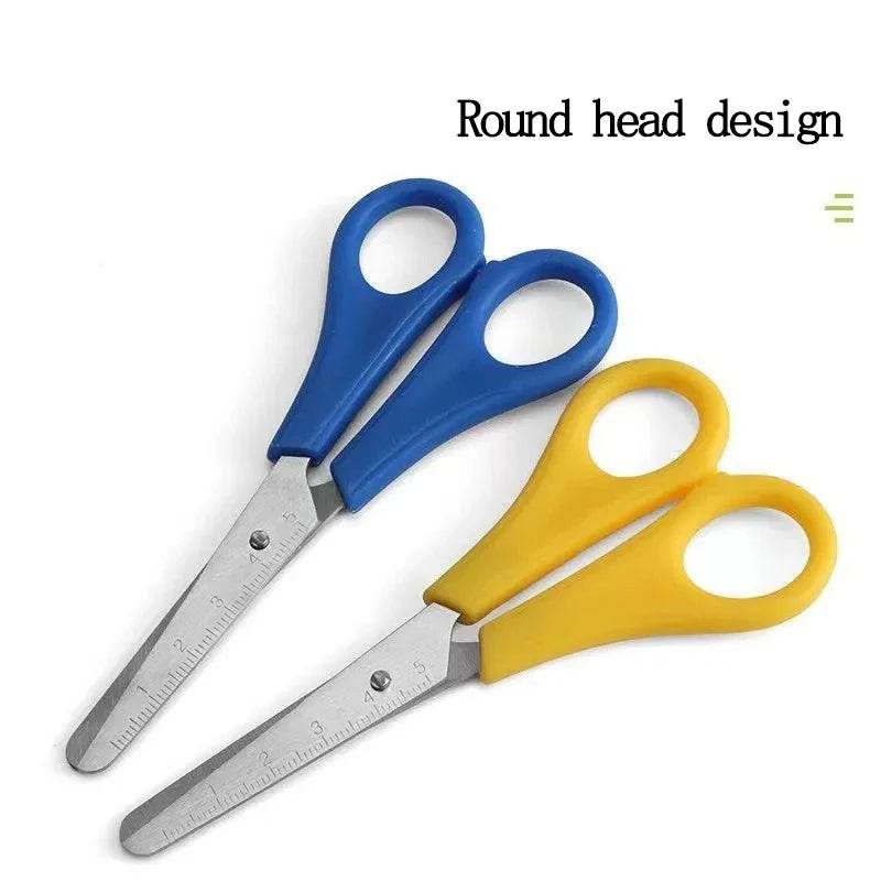 Scissors DIY Handmade Scissors Safety Ruler Scale Scissors Stationery Student School office supplies Scale stationery cute pen - AIAZ