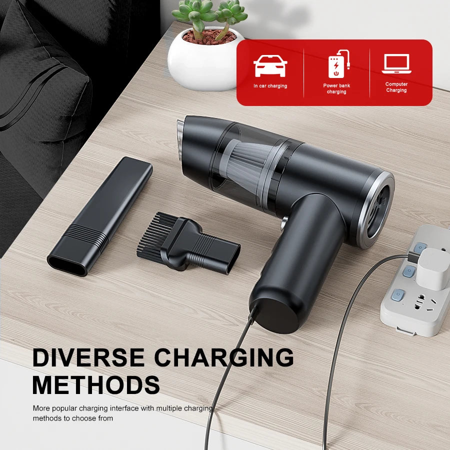 Handheld Portable Dualuse Wireless Vacuum Cleaner Household Car Mounted High-power 3500pa Suction Multifunctional Vacuum Cleaner
