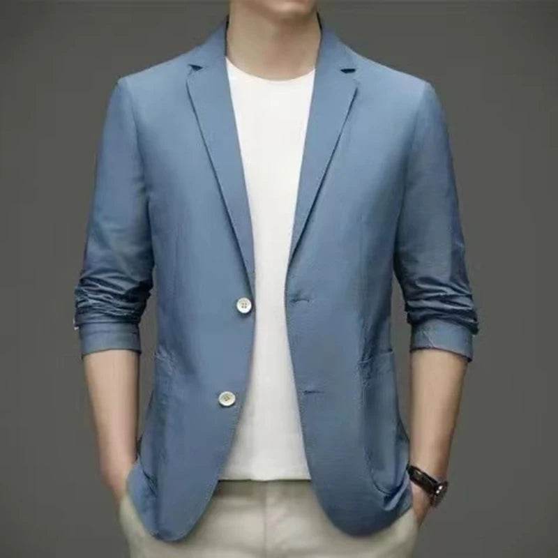 Fashion Male Cotton Work Wear Brand Business Clothes Size M-7XL High Quality Casual Traje De Hombre Gentleman Korean Formal Suit - AIAZ
