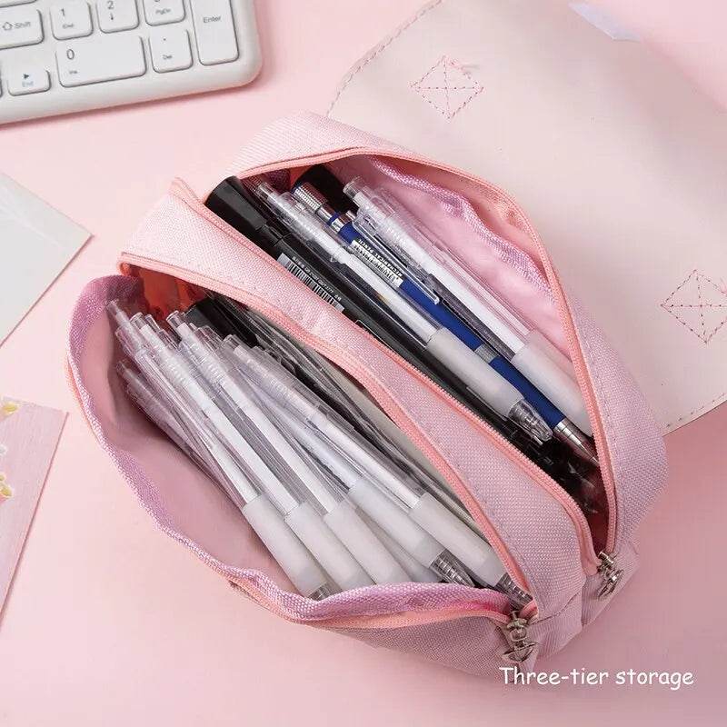 School Supplies Kawaii Stationery School Pencil Cases for Girls Bags Pens Cute Korean Stationery Holsters Supply Store Aesthetic - AIAZ