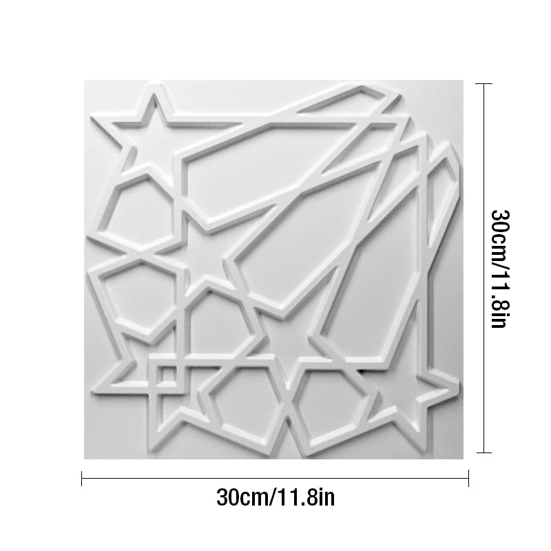 30cm house wall renovation geometric 3D wall panel non-self-adhesive 3D wall sticker art tile 3d wallpaper room bathroom ceiling