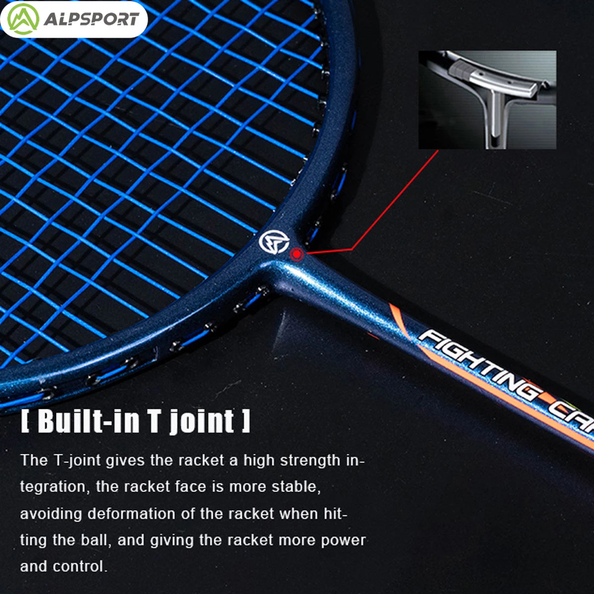 ALP LT 2Pcs/lot 100% Carbon Fiber Elastic 4U 30Lbs Racket Offensive and Defensive Professional Badminton Racket With Bag