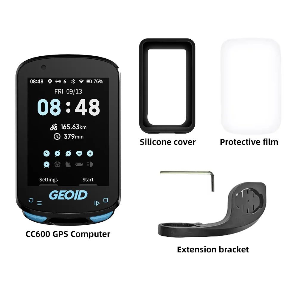 GEOID CC600 Color Screen Bike Computer Smart Navigation GPS Wireless Bicycle Speedometer WIFI ANT+ 11 Languages Cycling Odometer