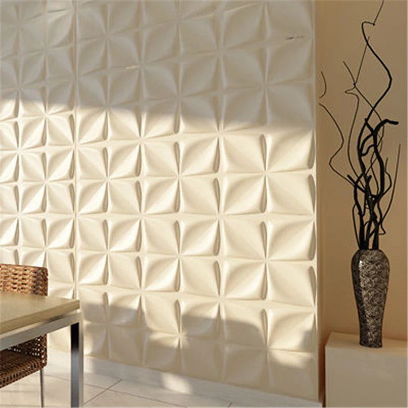 30cm house wall renovation geometric 3D wall panel non-self-adhesive 3D wall sticker art tile 3d wallpaper room bathroom ceiling