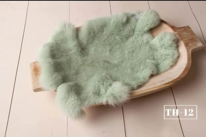 Newborn rabbit fur for baby photography props,basket filler cushion blanket