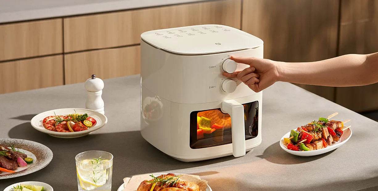 New Xiaomi Mijia Air Fryer N1 5L Household Low Oil And Light Fat No Flipping Required Smokeless Kitchen Electric Hot Fryer Oven - AIAZ
