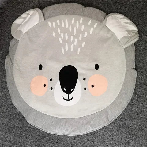 Cartoon Animals Baby Play Mats Pad Toddler Kids Crawling Blanket Round Carpet Rug Toys Mat For Children Room Decor Photo Props
