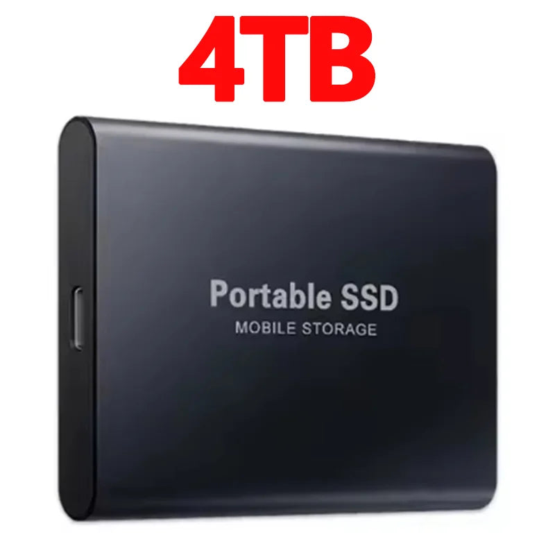 High-Performance SSD 1TBOriginal Hard Drive 128TB Ultra - Thin External Hard Disk 256TB USB3.1 for MAC/Laptop/Phone/Computer
