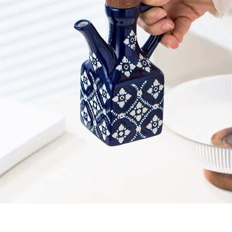 American ceramic oil pot, commercial oil bottle, household kitchen seasoning bottle