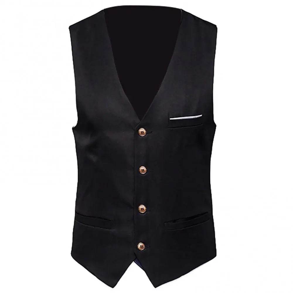Dress Vests For Men Slim Fits Mens Suit Vest Male Waistcoat Gilet Homme Casual Sleeveless Formal Business Vest chaleco hombre - AIAZ