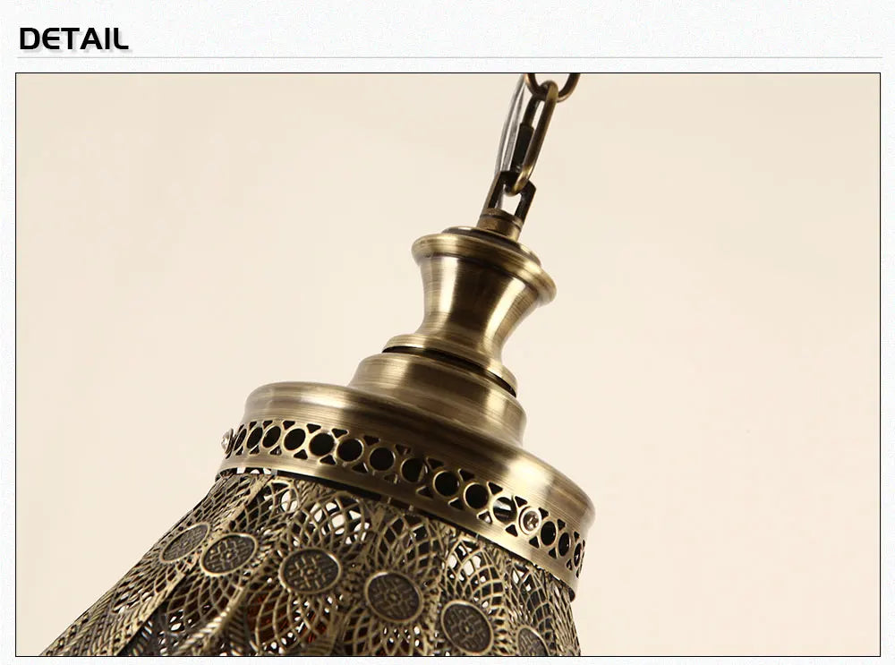 Southeast Asian Style Hanging Pendant Light Fixture Morocco Lamp Dining Room Turkish Asia Cloth Shop Restaurant Decor Chandelier