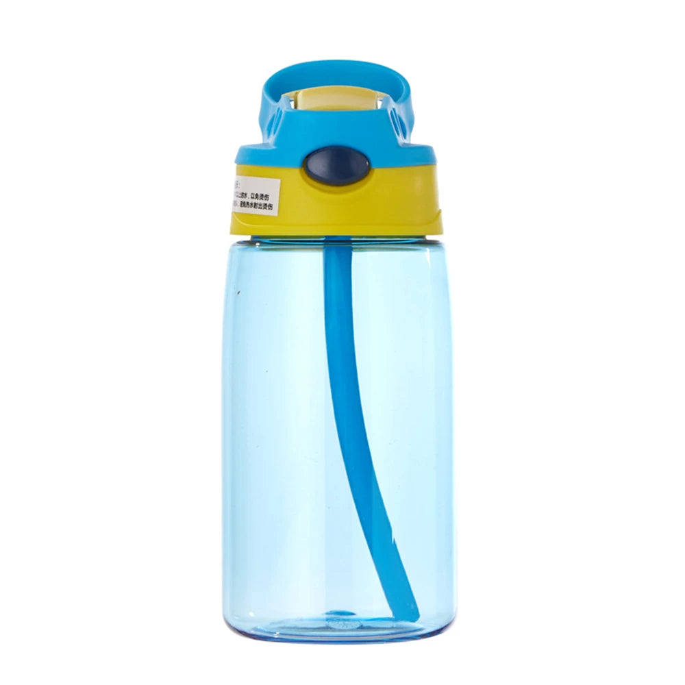 480ML Kids Water Cup Creative Cartoon Baby Feeding Cups With Straws Leakproof Water Bottles Outdoor Portable Children's Cups