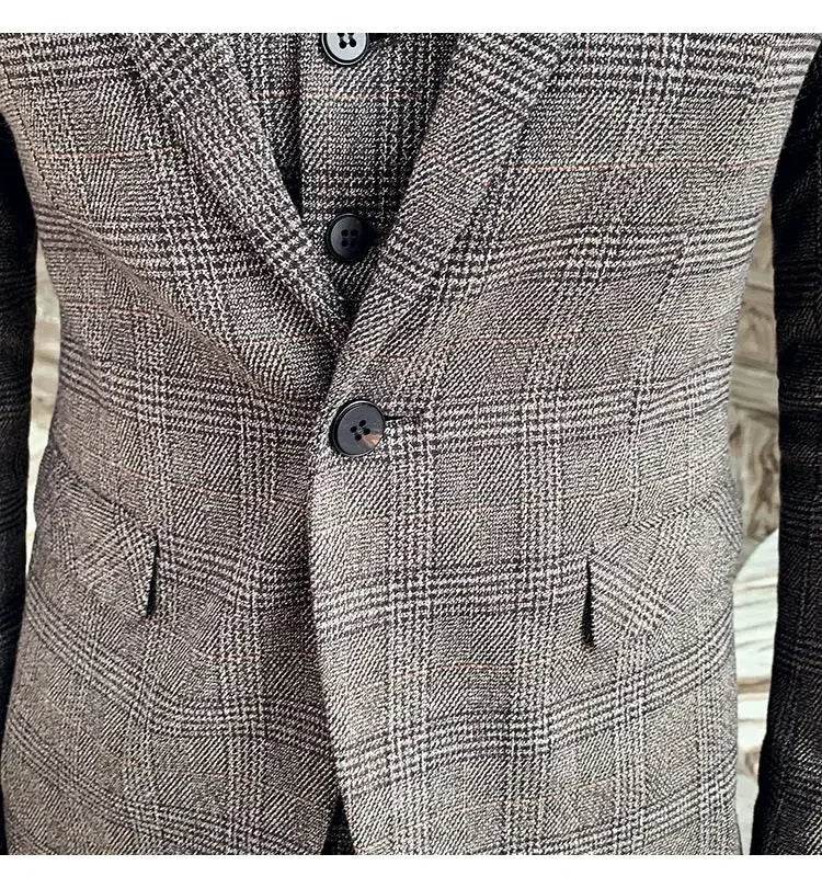 2025 Suit (Blazer+ Pants) Men's Fashion Hosts British Style Work Business Wedding Casual Art Style Elegant Gentleman Suit M-5XL - AIAZ